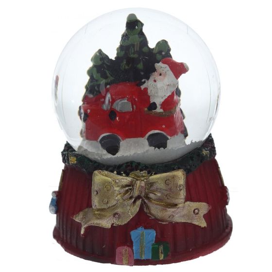 Фигурка декор в стекл шаре &quot;Дед Мороз&quot;, D 4.5 см, L5 W5 H6 см, 4в.