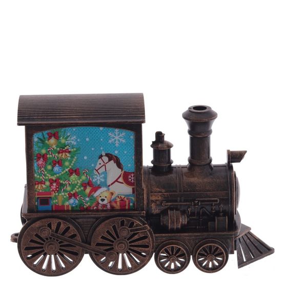 Изделие декор Паровоз &quot;Гном/Олень/Эльф&quot;  (подсвет, AAAх2 н/п) L13 W4,5 H8,5 см, 3в.