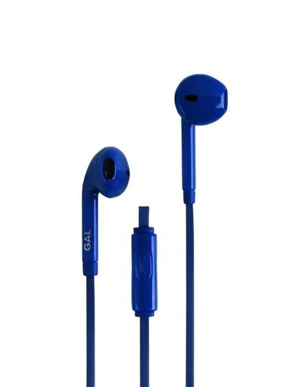 Гарнитура вкладыши Gal HM-060BL проводные голубой