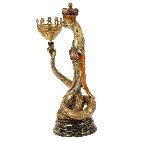 Подсвечник &quot;Змея&quot;, D свечи 5 см, L13 W10,5 H30 см