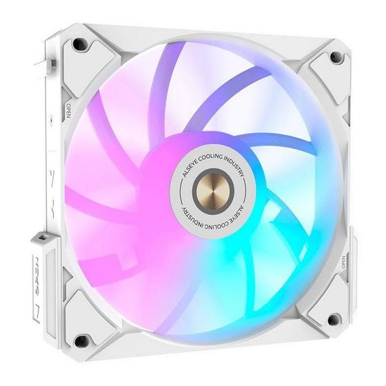 Вентилятор Alseye i12W белый 120x25мм RGB 1800rpm 4pin