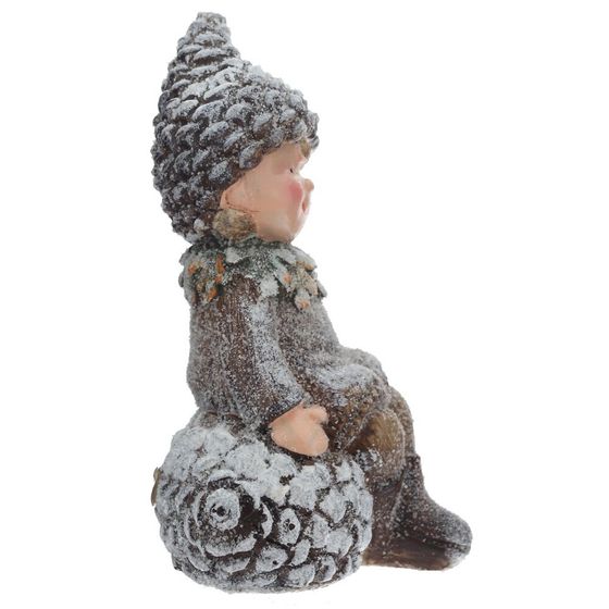 Фигурка декоративная &quot;Мальчик/ Девочка, L10,5 W10 H18 см, 2в.