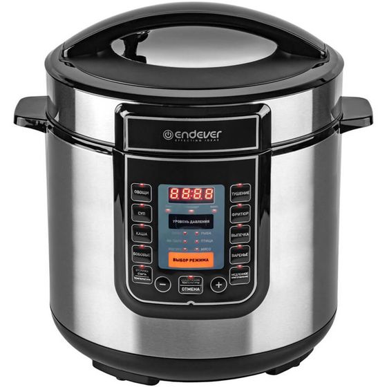 Скороварка-мультиварка электрическая Endever Vita-132 6л 1200Вт серебристый/черный