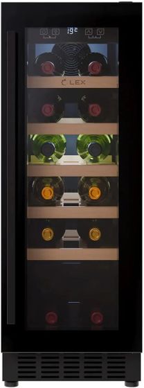 Винный шкаф Lex LWD3020BL черный (однокамерный)