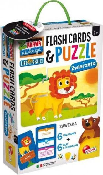 Lisciani Zabawa i edukacja Puzzle Dziecięce i Flashcards - Zwierzęta 72675