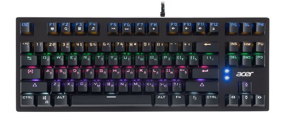 Клавиатура Acer OKW126 LED игровая проводная черный