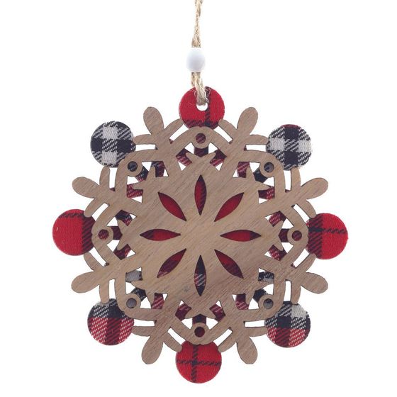 Украшение новогоднее &quot;Снежинка&quot;, L10 W0,5 H11 см, 3в.