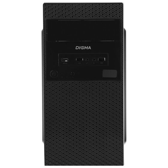 Корпус Digma DC-MATX103-U2 черный без БП mATX 1x80mm 2x120mm 2xUSB2.0 audio