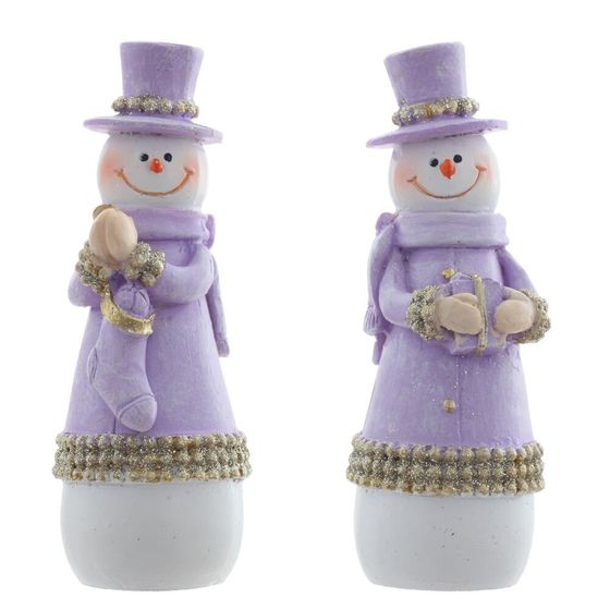 Фигурка декоративная &quot;Снеговик&quot;, L4 W4 H11 см, 2в.