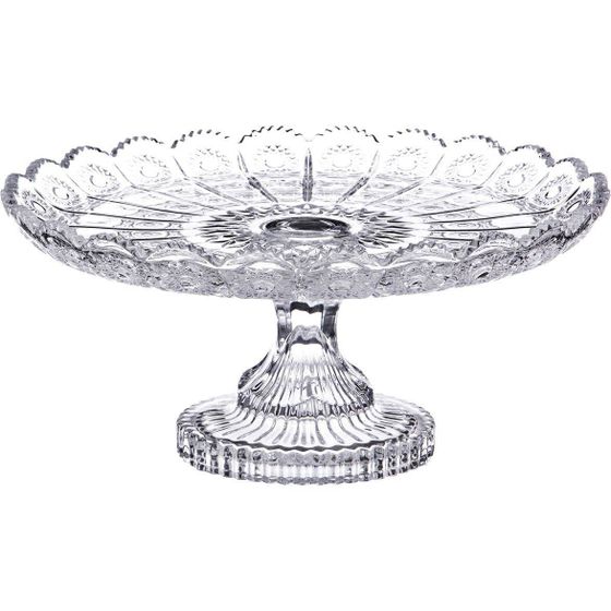 ТОРТОВНИЦА НА НОЖКЕ &quot;MUZA CRYSTAL&quot; ДИАМЕТР=30 СМ. ВЫСОТА=15 СМ.