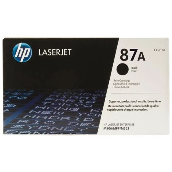 Тонер Картридж HP 87A CF287A черный для HP LJ Ent M506/M527 (9000стр.)