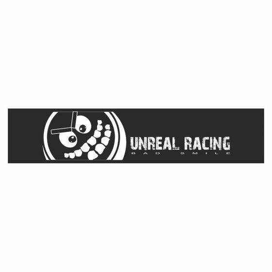 Полоса на лобовое стекло &quot;Unreal Racing&quot;, черная, 1300 х 170 мм