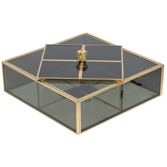 Шкатулка, Д22 Ш22 В9,5 см