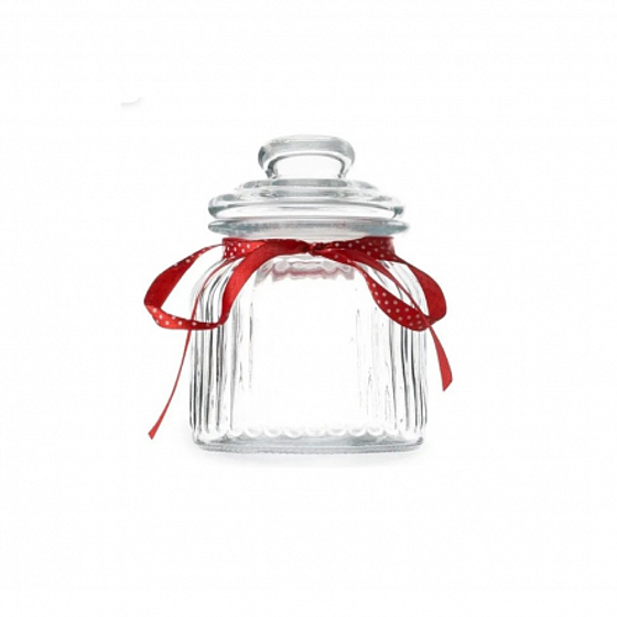 Банка стеклянная с крышкой FLEUR 650мл