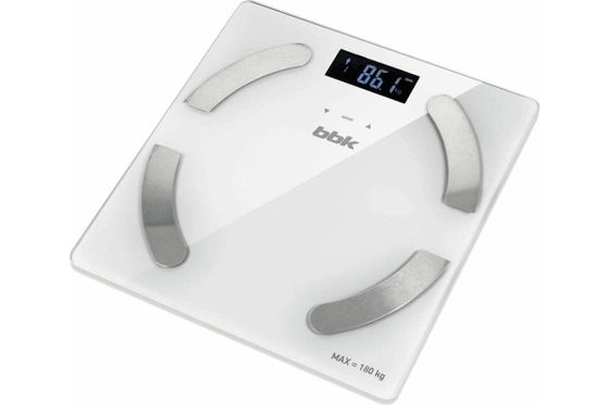 Весы напольные BBK BCS5001GM 180кг слоновая кость