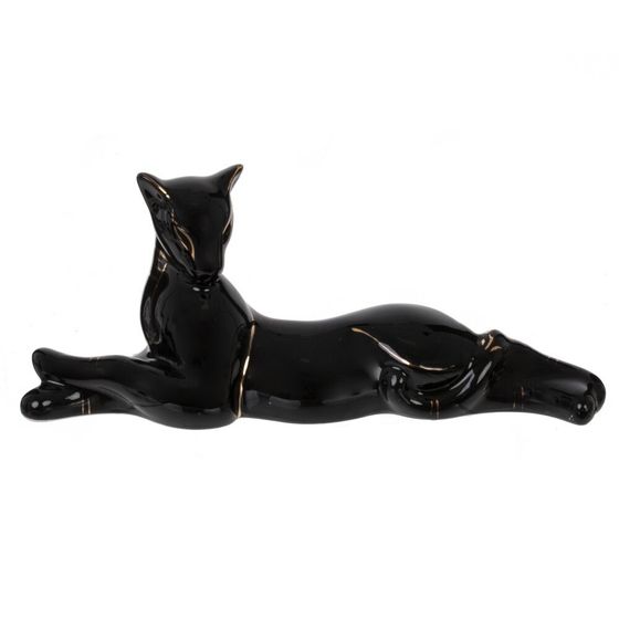 Фигурка декоративная "Кошка", L20 W5,5 H9 см, 1 штука, дизайн микс