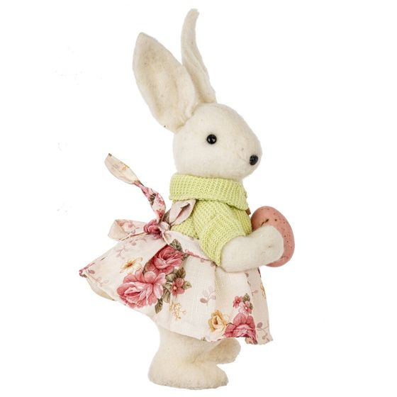 Фигурка декоративная "Зайка", L11 W14 H33 см