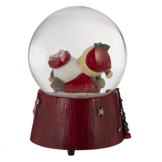 Фигурка декоративная &quot;Снеговик&quot; в стекл шаре (ключ,муз), D 10 см, L10 W10 H14 см