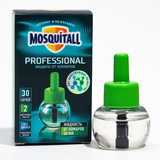 Дополнительный флакон-жидкость от комаров &quot;Mosquitall&quot;, 30 ночей, 30 мл