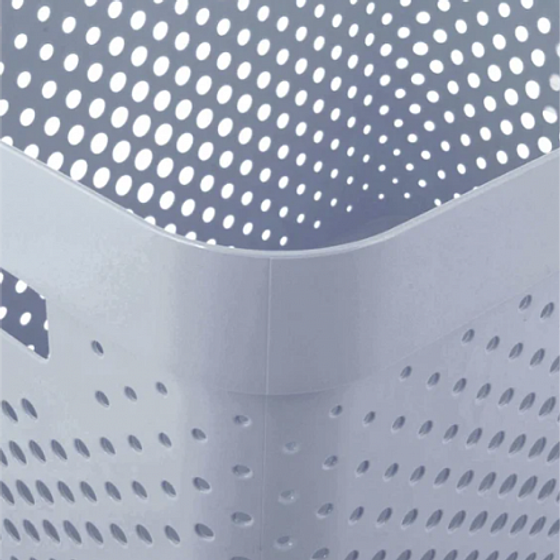 Коробка INFINITY перфорированная с крышкой 4.5л серая