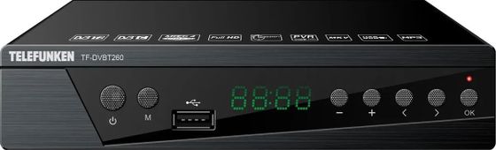 Ресивер DVB-T2 Telefunken TF-DVBT260 черный