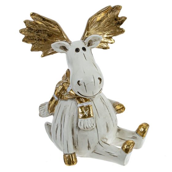 Фигурка декоративная "Лось", L11,5 W8 H14,5 см, 2в.