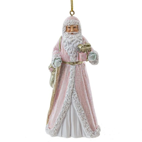 Фигурка декоративная подвесная  &quot;Дед Мороз&quot;, L5 W4 H11 см, 2в.