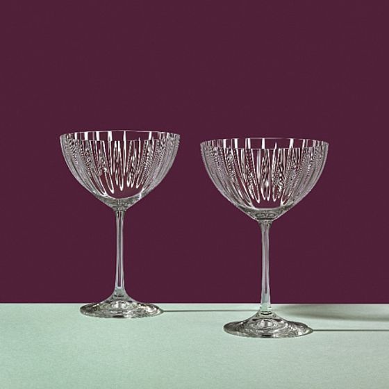 Набор бокалов для мартини WATERFALL 6шт 340мл