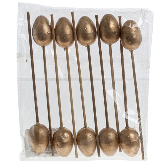 !09 Набор из 10-ти изделий декоративных (вставка) "Яйцо" (2,5*4), Д17 Ш3 В20 см