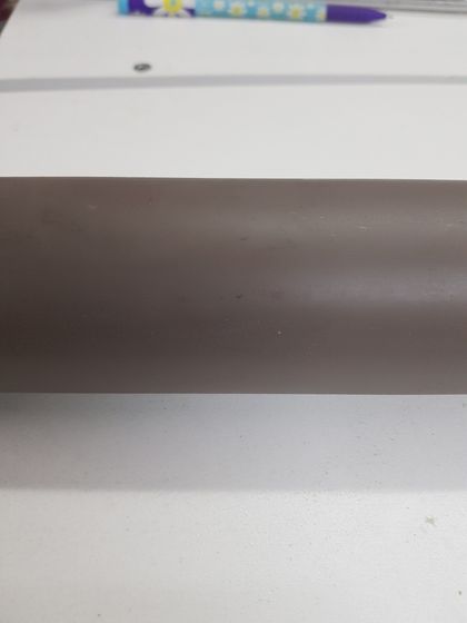 !09 Скалка для теста силиконовая 46 см цвет коричневый