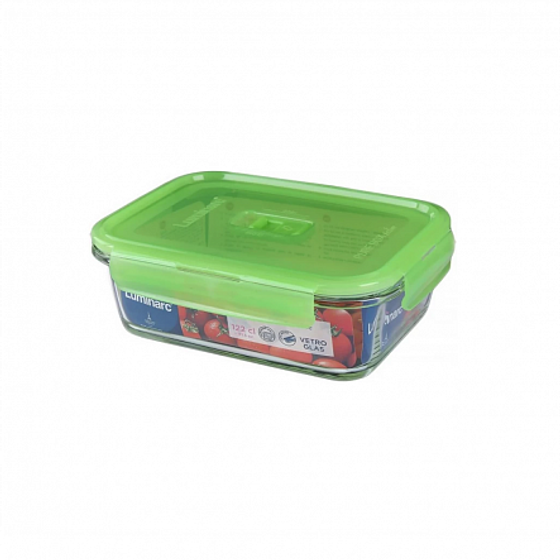 Контейнер ПЮРБОКС АКТИВ НЕОН ЗЕЛЕНЫЙ 820мл прямоугольный