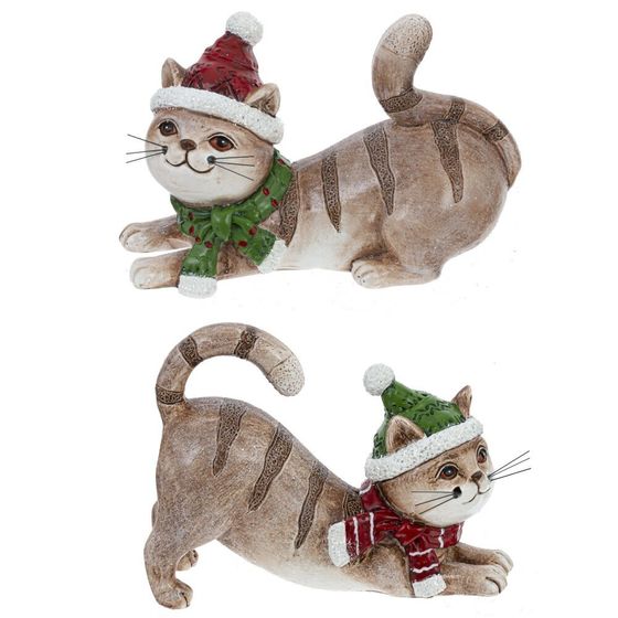 Фигурка декоративная &quot;Кот&quot;, L12,5 W4 H9,5 см, 2в.