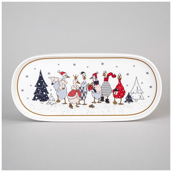 БЛЮДО ОВАЛЬНОЕ LEFARD &quot;FAMILY CHRISTMAS&quot; 25,5 СМ (КОР=24ШТ.)