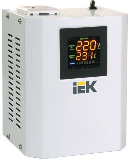 Стабилизатор напряжения IEK Boiler 500Вт 500ВА белый
