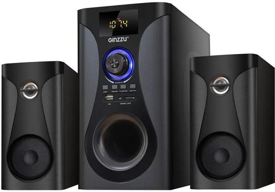 Колонки 2.1 Ginzzu GM-425 60Вт черный