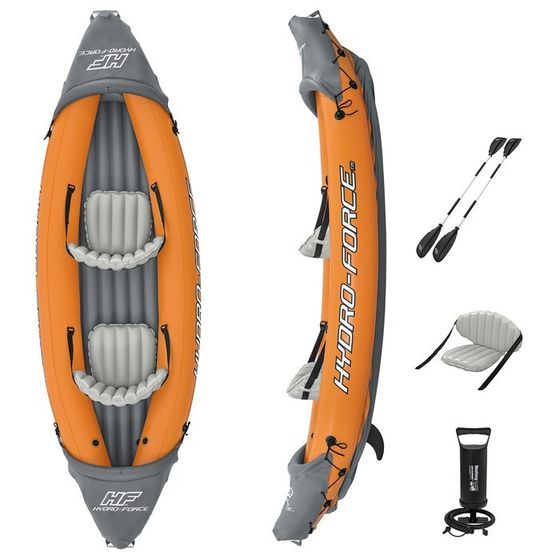 Байдарка Lite-Rapid X2 Kayak, 2-местная, вёсла 218 см, до 160 кг, 321 х 88 х 48 см, 65077 Bestway