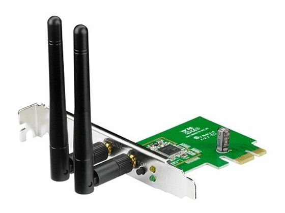 Сетевой адаптер WiFi Asus PCE-N15 N300 PCI Express (ант.внеш.съем) 2ант.