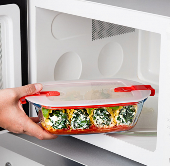 Блюдо прямоугольное с крышкой Pyrex Cook&amp;Heat 28X20см 2.5л