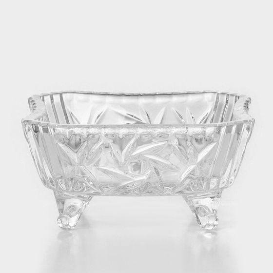 Салатник PINWHEEL, 250 мл, 12×12 см, хна ножках, русталь, прозрачный