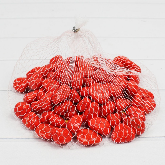 !09 Галька цветная крупная 400 г., цвет оранжевый