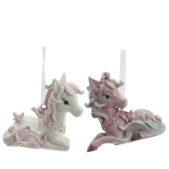 Фигурка декоративная подвесная &quot;Лошадка&quot;,  L7 W2,5 H6 см, 2в.