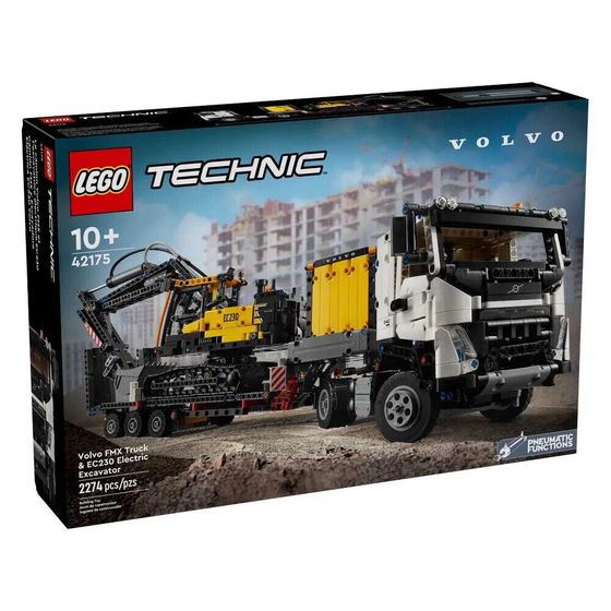 LEGO Fmx Truck и Ec230 Volvo Electric Excavator Construction Game