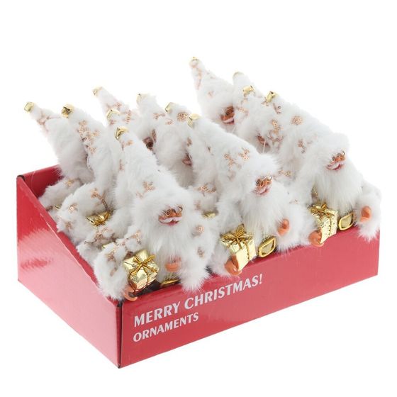 Дед Мороз подвесной, L10 W12 H17 см