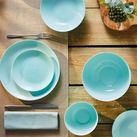 Тарелка обеденная ДИВАЛИ ЛАЙТ ТЮРКУАЗ 25см