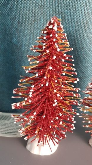 !09 НАБОР 2 ШТУКИ - ЕЛОЧНОЕ УКРАШЕНИЕ MARKO FERENZO &quot;БЛЕСТЯЩАЯ ЕЛОЧКА&quot; - 11,5 СМ. ЦВЕТ МИКС