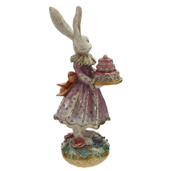 Фигурка декоративная "Зайка", L10 W13 H28 см