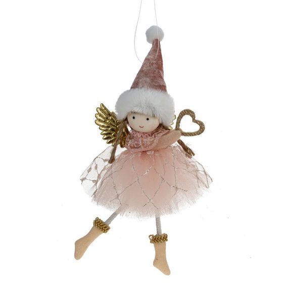 Изделие декоративное подвесное &quot;Ангел&quot;, L7 W4 H19 см, 4в.