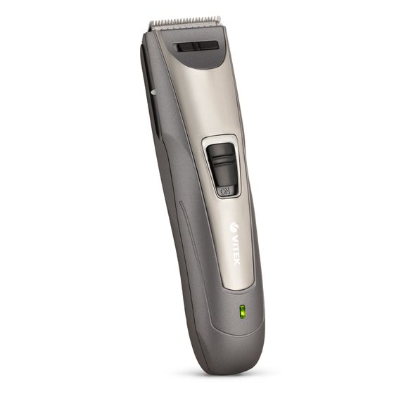 Машинка для стрижки Vitek VT-2572 GR аккум./сеть (насадок 2шт) графитовый