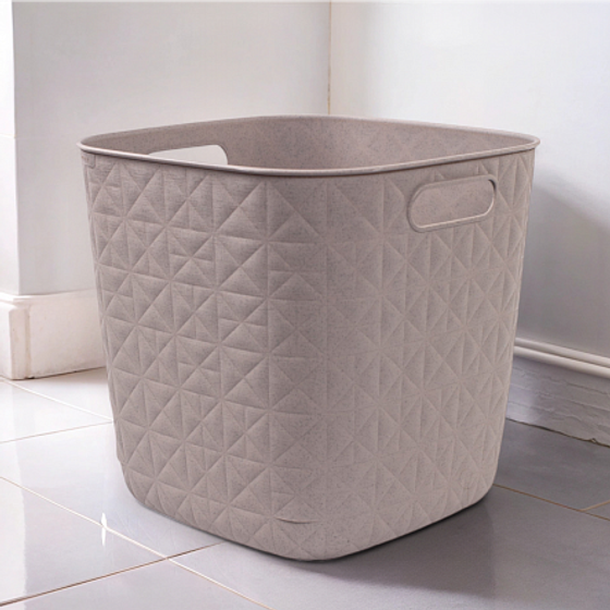 Корзина квадратная SOFTEX Q серая 15л