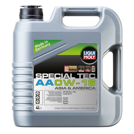 Масло моторное LiquiMoly Special Tec AA 0W-16 SP GF-6B, НС-синтетическое, 4 л